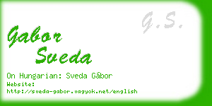 gabor sveda business card